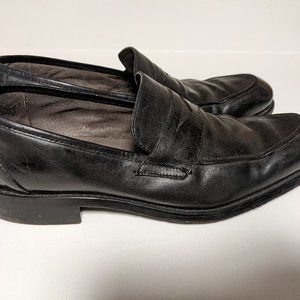 Black leather Banana Republic men's loafer